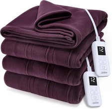 Sunbeam Royal Ultra Fleece Heated Electric Blanket King Size, 90" x 100"  NIB