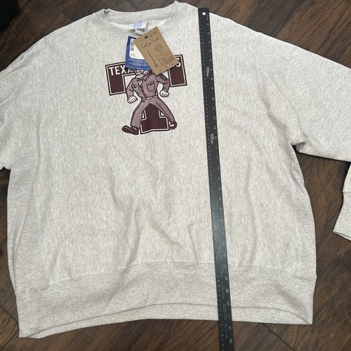 Men’s Champion Texas A&M Aggies Ol Sarge Crewneck Sweatshirt Grey Sz XXL NWT - Picture 6 of 9