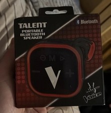 TALENT The Voice Altoparlante Bluetooth Portatile Senza Fili Rosso Nero