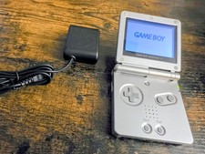 Gameboy Advance SP AGS-001 Silver Console with Charger . Tested And Works Great.