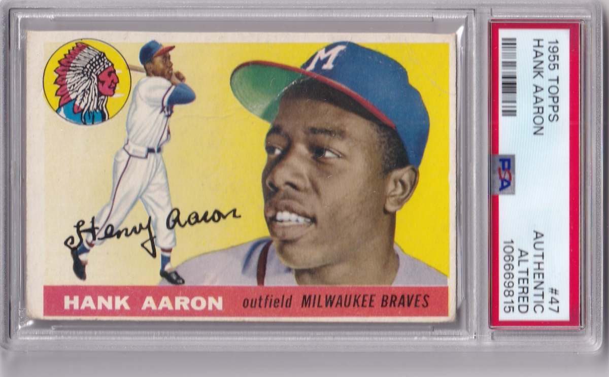 1955 Topps Hank Aaron #47 PSA Authenticated. | eBay