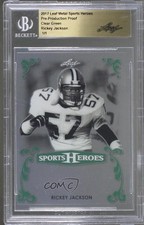 2017 Leaf Metal Sports Heroes 1/1 Rickey Jackson #BA-RJ2 HOF 8d2
