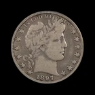 1897-O Barber Half Dollar, Better Date New Orleans Mint Issue, Fine Condition