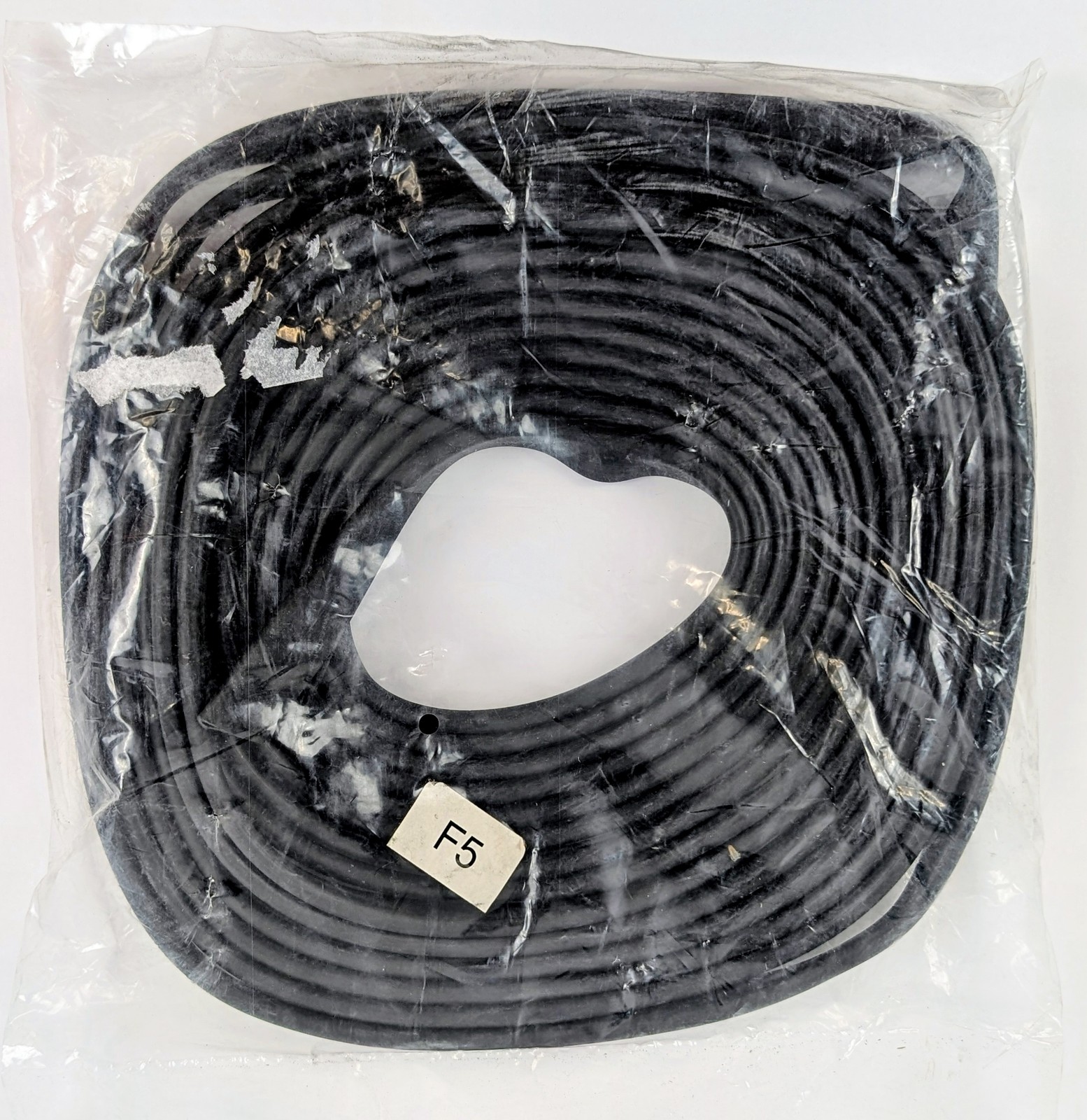 Black U-Channel Edge Trim Rubber Seal Protector Guard Stripping 20ft x 5/8" Roll