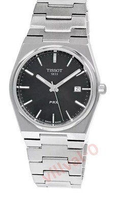 Tissot PRX T137.410.11.051.00 Swiss Quartz Watch 40mm Black Dial