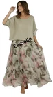 New 2 Piece Set Ladies Italian Lagenlook Lightweight Cami Maxi Floral Dress