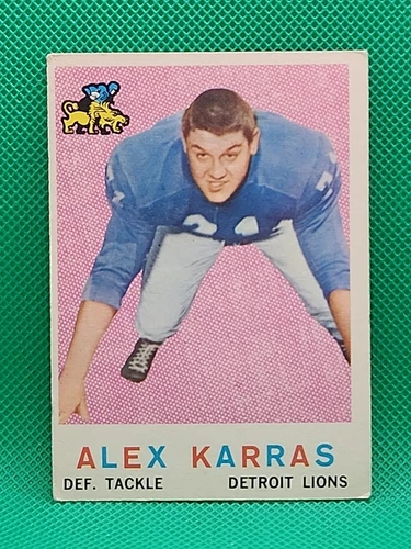 1959 Topps - Alex Karras #103 (RC) Rookie Detroit Lions Vintage.  Very Cool 😎