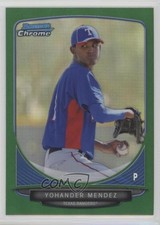 2013 Bowman Chrome Prospects Green Refractor Yohander Mendez #BCP176 2f9