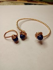 Bracelet, Ring Set, Handmade Copper Artisan Set Item 764