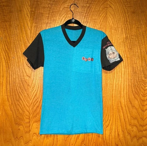 Original Devo The New Traditionalists Tour V Ne 1980s vintage concert t-shirt, vintage, size L, single stitch, B+ condition