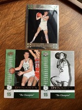 (3) Tom Heinsohn Lot Upper Deck Dynasty Insert Topps Chrome HOF Celtics