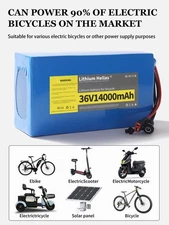 36V14Ah Lithium Battery With 30A BMS For Ebike Electric Bicycle Scooter(0-550W)