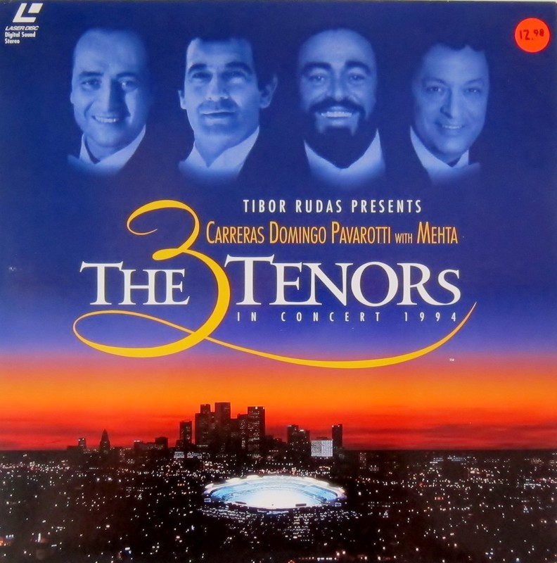 7 Opera laserdiscs—3 Tenors, Pavarotti, Callas, te Kanawa, Sutherland