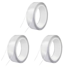 Removable For Nano Transparent Mounting Tape 3cmx5m 3pcs No Trace Left