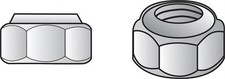 Hillman 180141 Zinc-Plated Steel Coarse Thread USS Nylon Insert Lock Nut #10-24