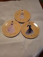 Rosana Fashion Dessert Salad Plates “LA MODE' 8” Set of 3 