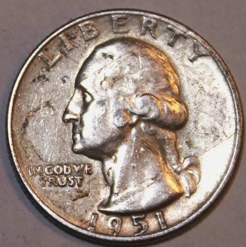 1951-S Washington Quarter - AU - #0520EA