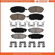 Front and Rear Ceramic Brake Pads for 2013- 2015 Subaru Forester BRZ Impreza