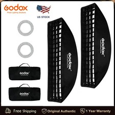 2-Packs Godox 9 35 inch Honeycomb Strip Softbox Grid Bowens Mount for Studio