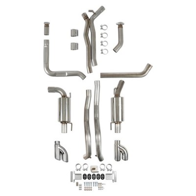 70501432-RHKR Hooker BlackHeart Cat-Back Dual Exhaust System