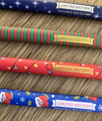 LEGAMI Weihnachtsstift Santa Claus – Limitierte Edition, Löschbarer Gelstift In Rot, Made In Italy