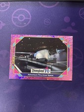 Disneyland Adventure Thru Inner Space Topps Disneyland 70th Purple Glitter Foil
