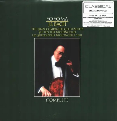 LP-BOX Yo-Yo Ma, J. S. Bach Unaccompanied Cello Suites 180 GRAM NEW OVP