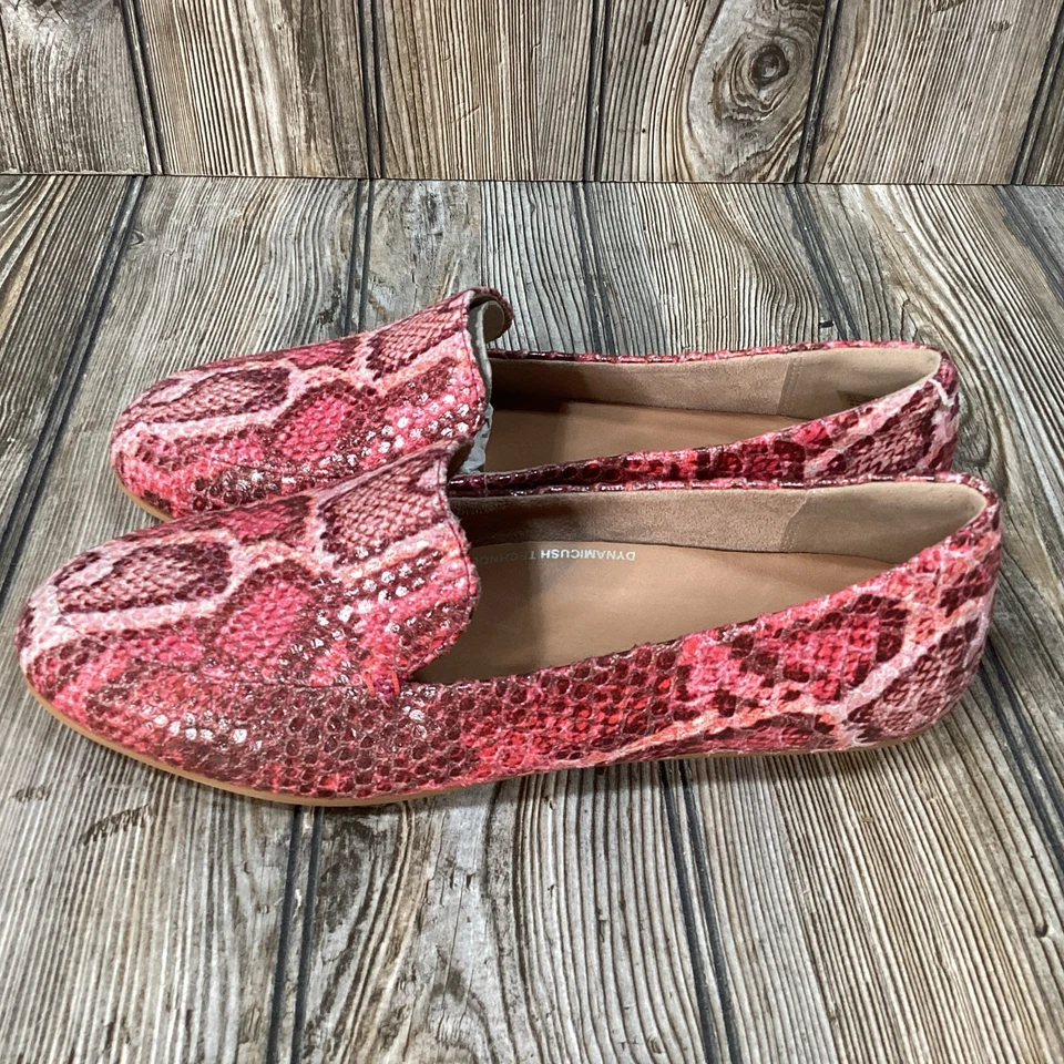 Fitflop Lena Mocasines Estampado Serpiente Rosa Jaspeado Zapatos Informales Mujer Talla 8 NUEVO Foto 3 de 4