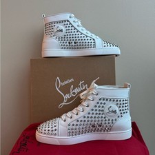 NWT Christian Louboutin Louis Spikes Leather ...