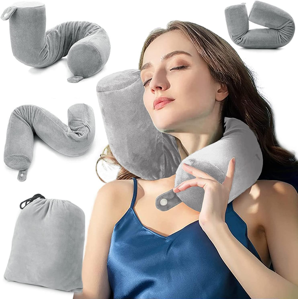 Eproicks Reise Nackenkissen Reisekissen Flugzeug Pillow Travel - Memory Foam, Ka-image