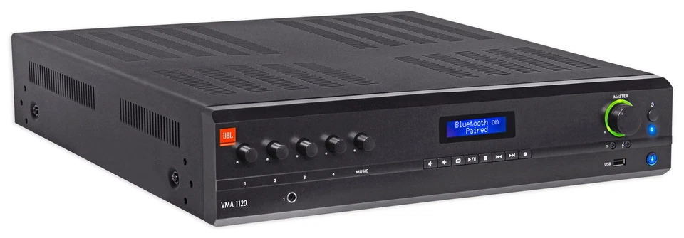 JBL VMA1120 Commercial 70v Bluetooth Mixer/Amplifier+Wifi Streaming Receiver - Image 4 of 4
