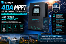 ?? RENOGY 40A MPPT SOLAR CHARGE CONTROLLER ? 12V/24V | BLUETOOTH + LCD DISPLAY