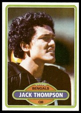 1980 Topps #122 Jack Thompson RC Cincinnati Bengals NM+