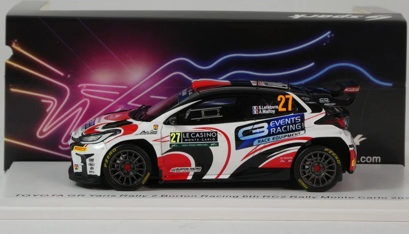 Spark Toyota GR Yaris Rally2 #27 Lefebvre RC2 Rally Monte Carlo 2024 1/43 S6862 - Immagine 3 di 3
