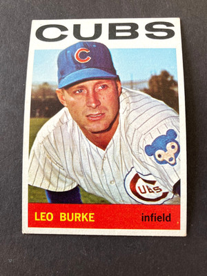 1964 Topps Baseball, #557 Leo Burke, Cubs, High Number, NRMT. Beauty