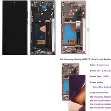 US OLED For Samsung Galaxy Note 20 Ultra 5G N986 N985 LCD Screen Display frame
