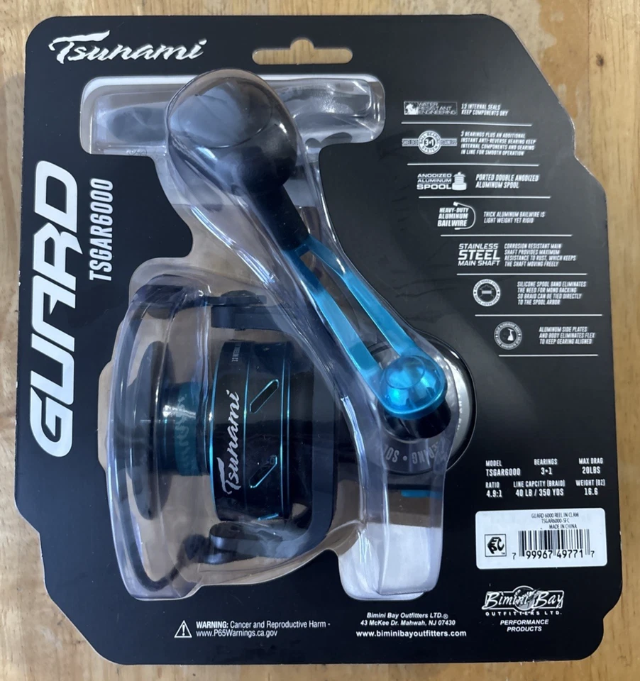 Tsunami Guard Spinning Fishing Reel (TSGAR6000)... FREE S&H! - Image 2 of 2