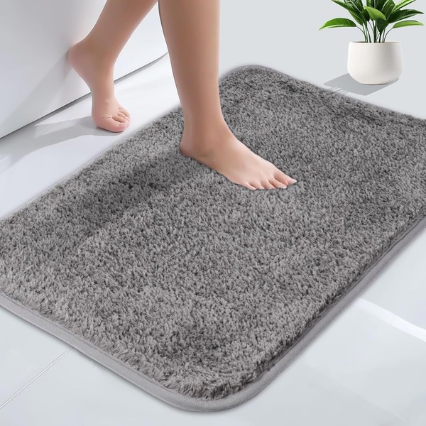 Badezimmerteppich Rutschfest Weich Mikrofaser Waschbar Duschvorleger-image
