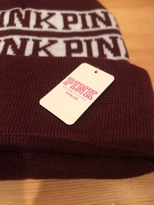 VICTORIAS SECRET PINK NATION KNIT WINTER HOLIDAY BEANIE HAT  display picture 2