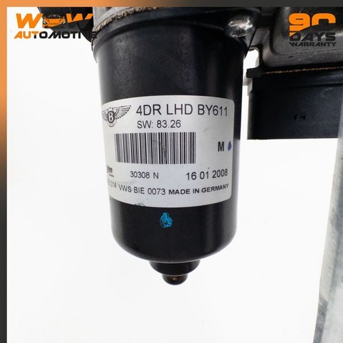06-13 BENTLEY CONTINENTAL FLYING SPUR WINDSHIELD WIPER BLADE MOTOR SYSTEM OEM - Picture 5 of 12
