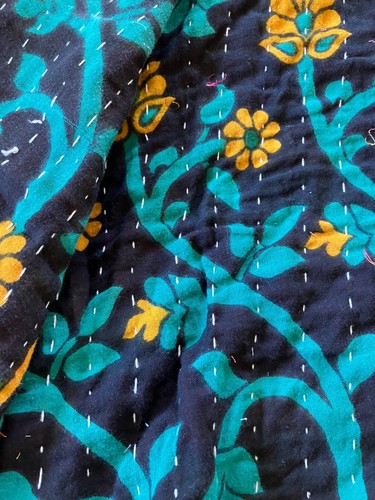 Jaded Gypsy Sunrise Kantha Top NWT O/S 100% Cotton *Gorgeous Colors* India - Picture 11 of 15