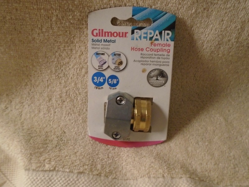 Gilmour Solid Metal 3/4",5/8" Female Hose Coupling