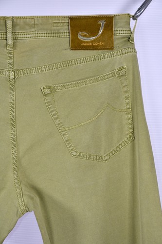 JACOB COHEN J688 Comfort Green Cotton Stretch Slim Jeans size 37 - Picture 6 of 10