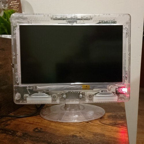 Amp'd 15" Clear LED Jail/Prison TV Not Working *BROKEN SCREEN*