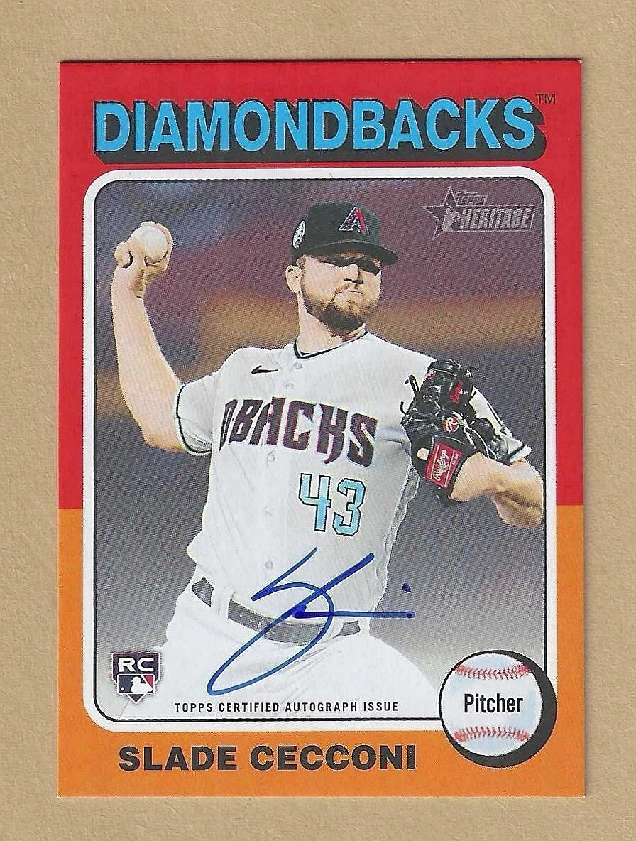 2024 Topps Heritage Slade Cecconi REAL ONE AUTO Autograph ROA-SCE Diamondbacks