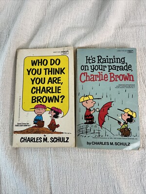 It's Raining on Your Parade, Charlie Brown by Charles Schulz (1975) LOT OF 2
