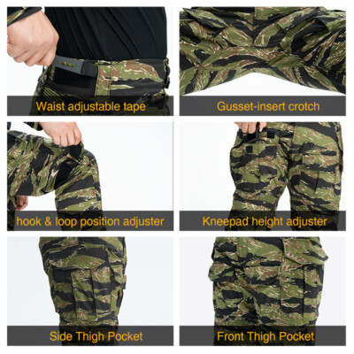 Pantalon Tactique IDOGEAR G3 Multicam Avec Genouillères – Tenue Airsoft Et Militaire Homme