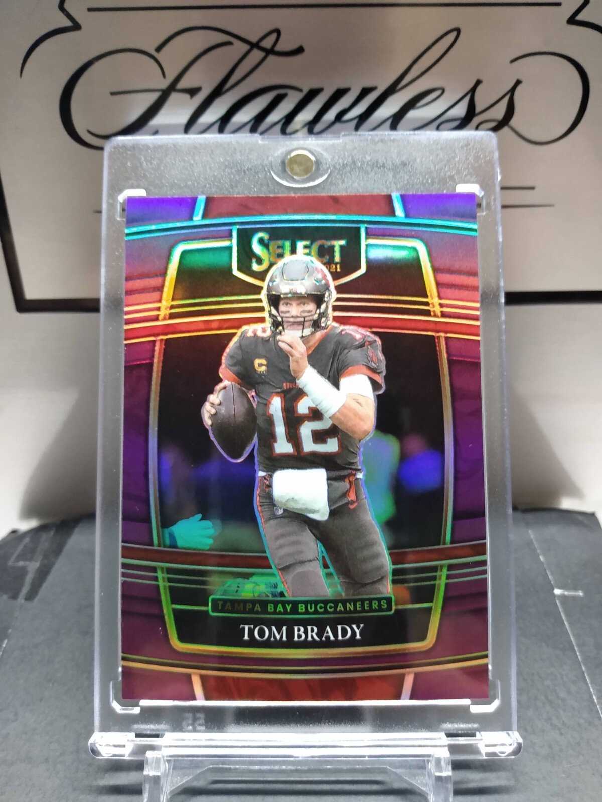 2021 Select Tom Brady Concourse Level, SP Purple Holo Prizm. Card #1 #69/75