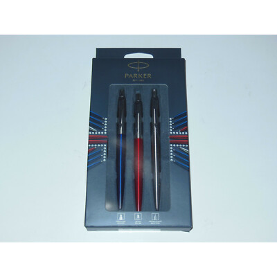 New Parker Jotter London Trio Ballpoint+Gel Pen Medium & Mechanical Pencil 0.5 