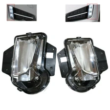Left+Right For 2013-17 Cadillac XTS Bumper LED DRL Light Fog Lamp Clear Lens